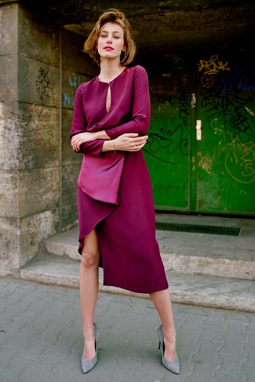 Kleid aus Seide