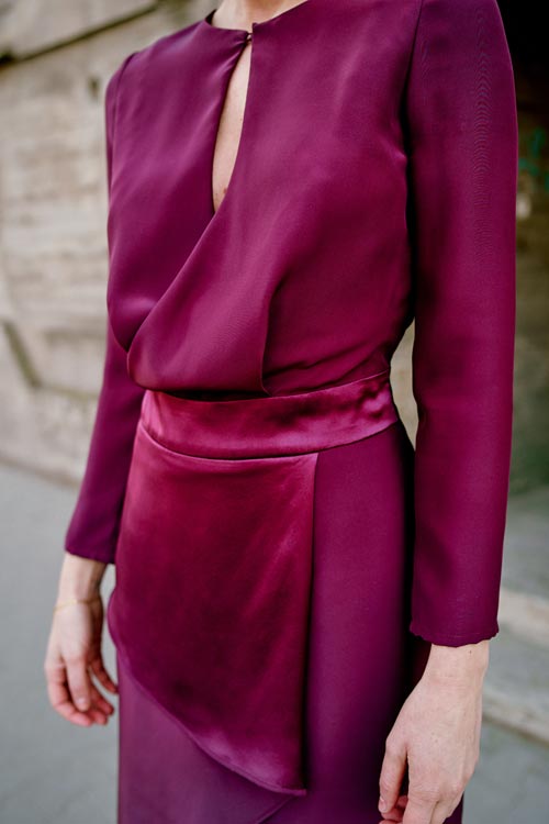 Kleid aus Seide