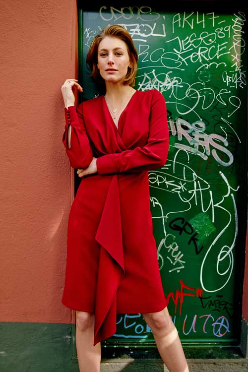 Elegantes Kleid aus Cady