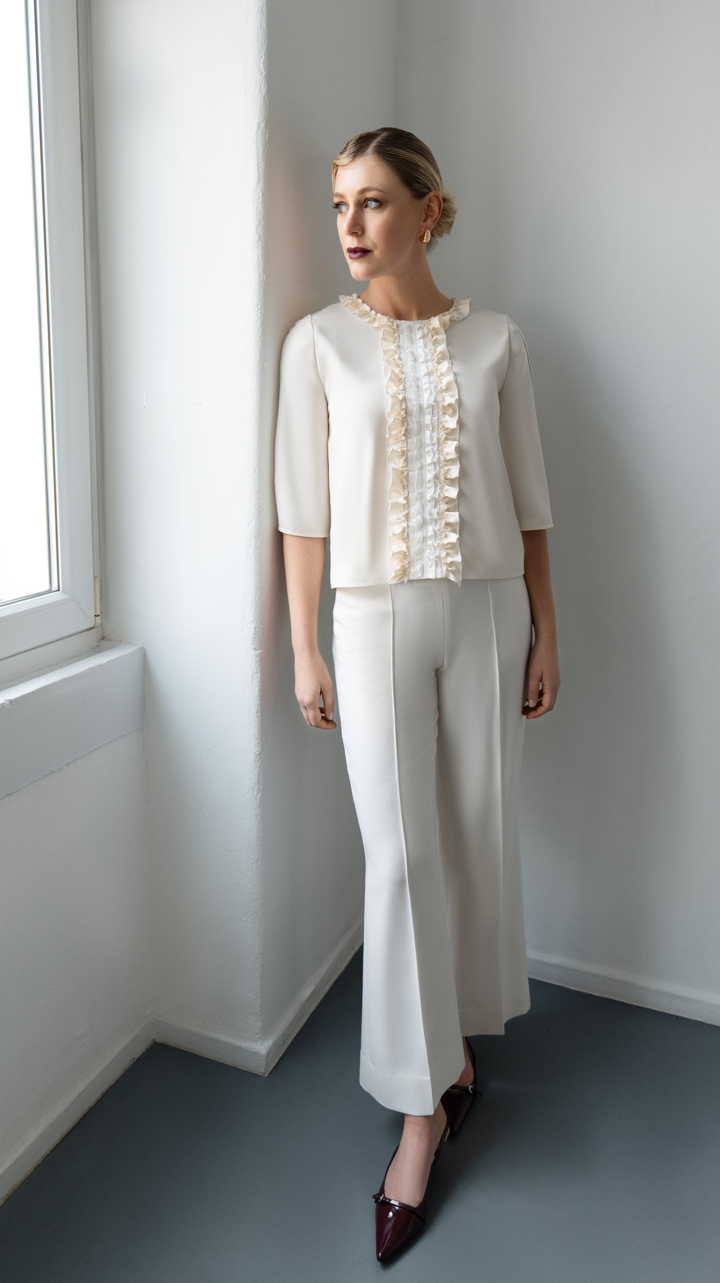 Bluse Kaya mit Rüschen