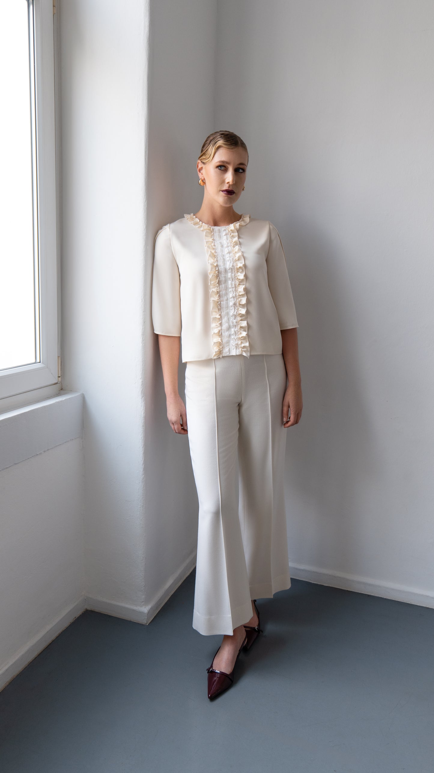 Bluse Kaya mit Rüschen