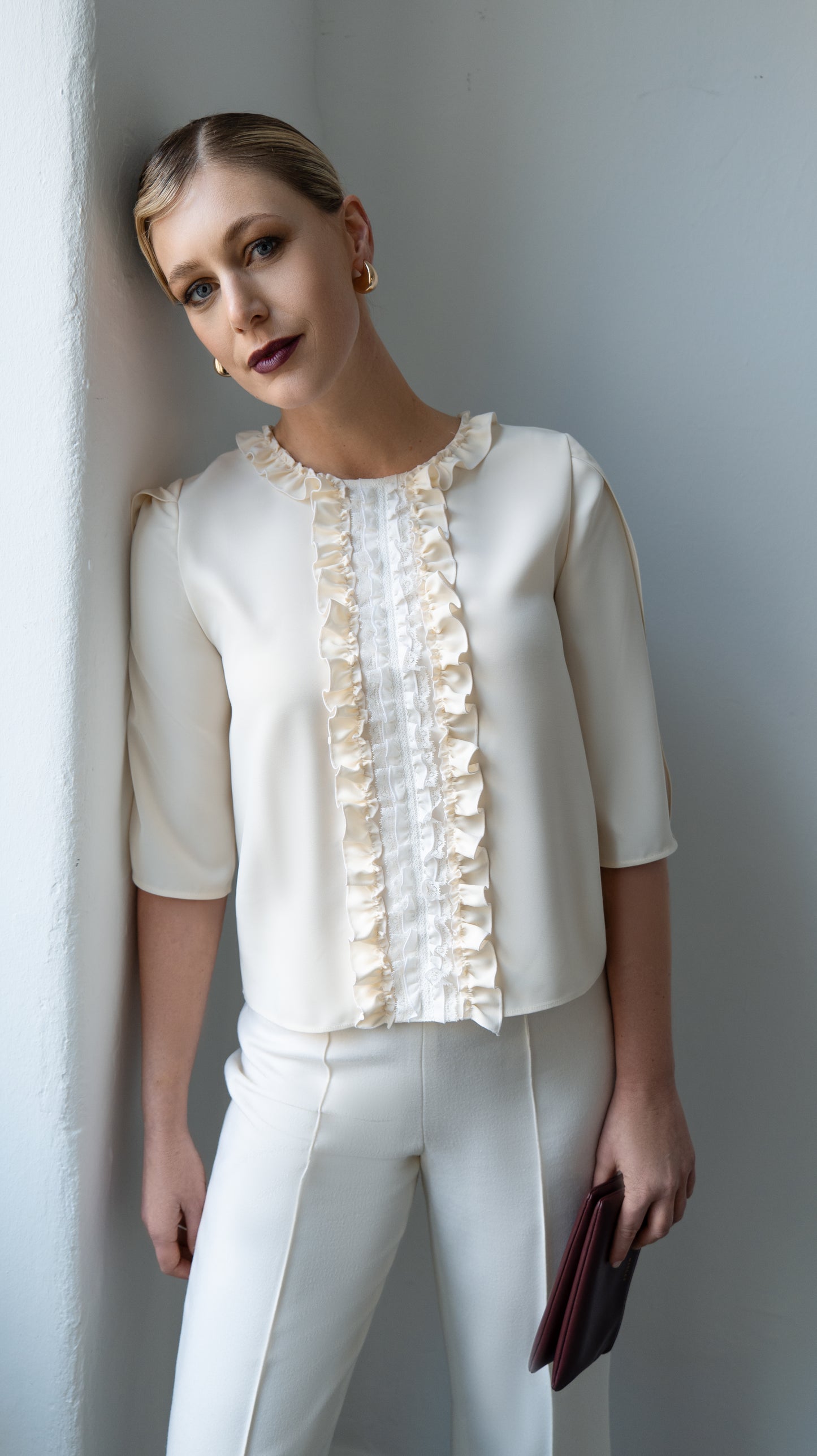 Bluse Kaya mit Rüschen